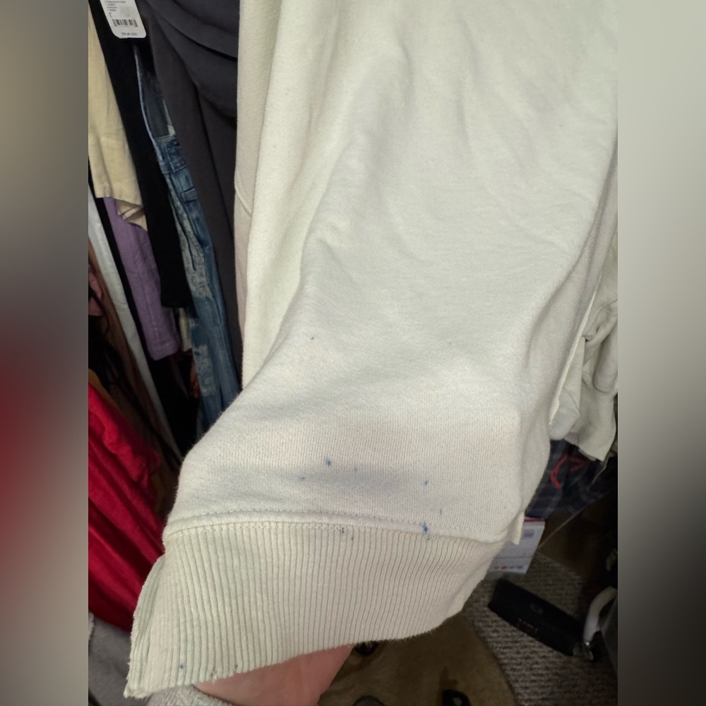 NWOT Free People We The Free Camden Sweatshirt - grey opal - Small *IR* - Picture 9 of 9